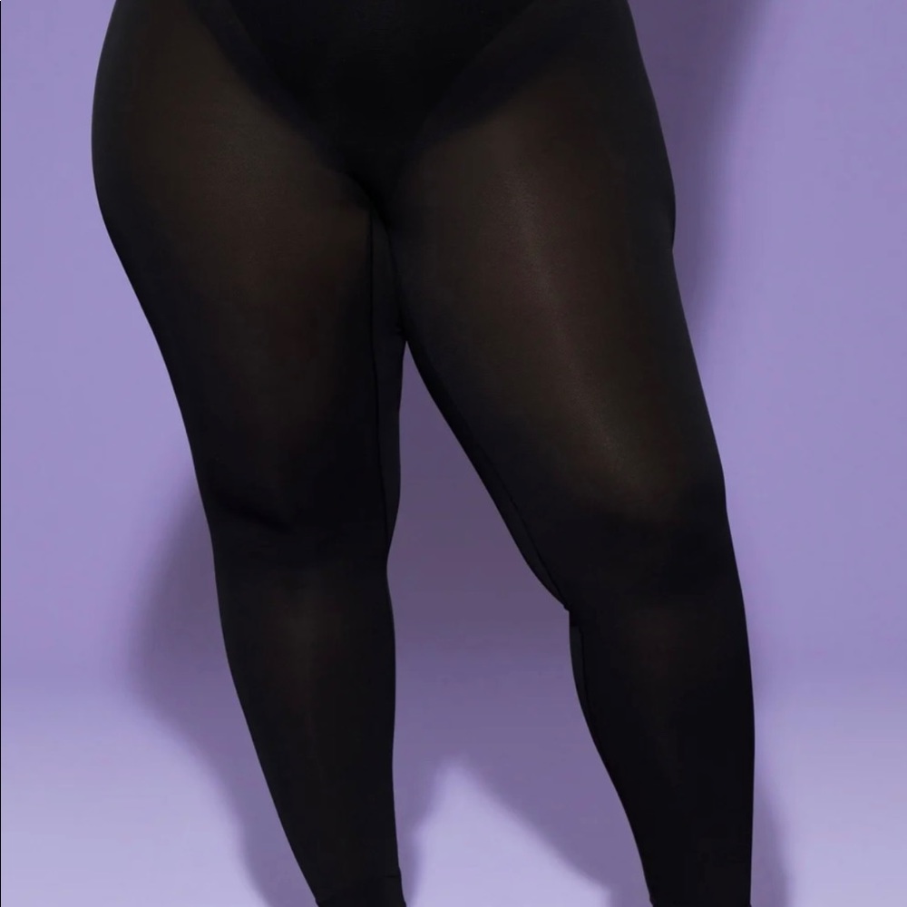 Yitty Mesh Me Black smoothing high waist leggings, never worn
